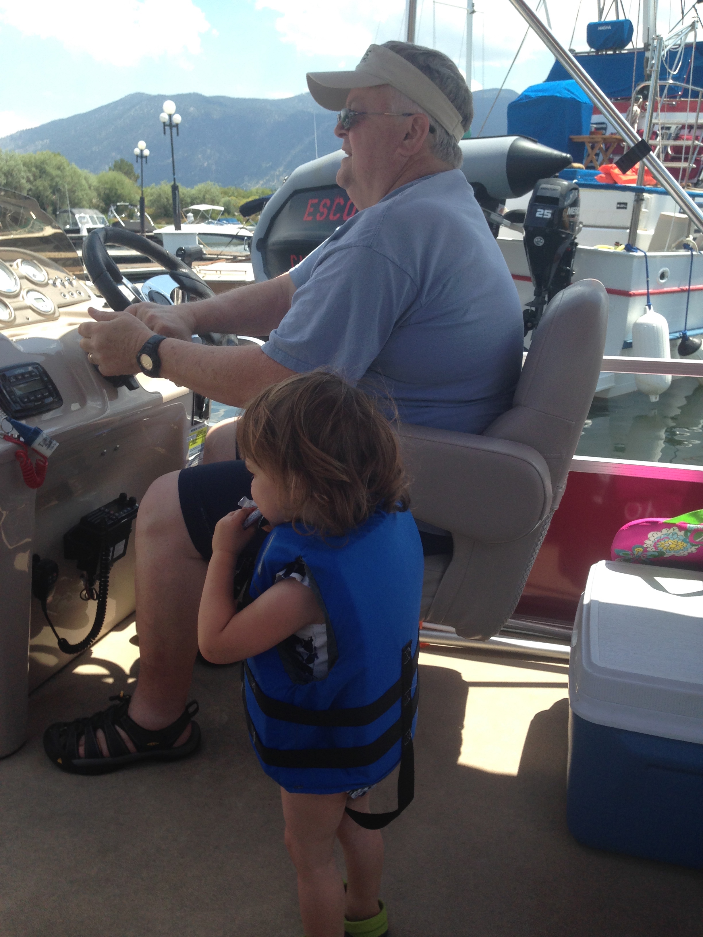 Cruising Lake Tahoe with Olive