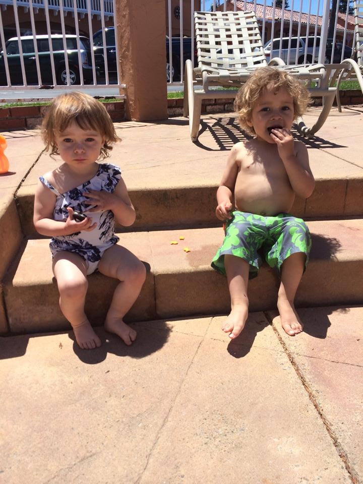 Olive & Liam Poolside